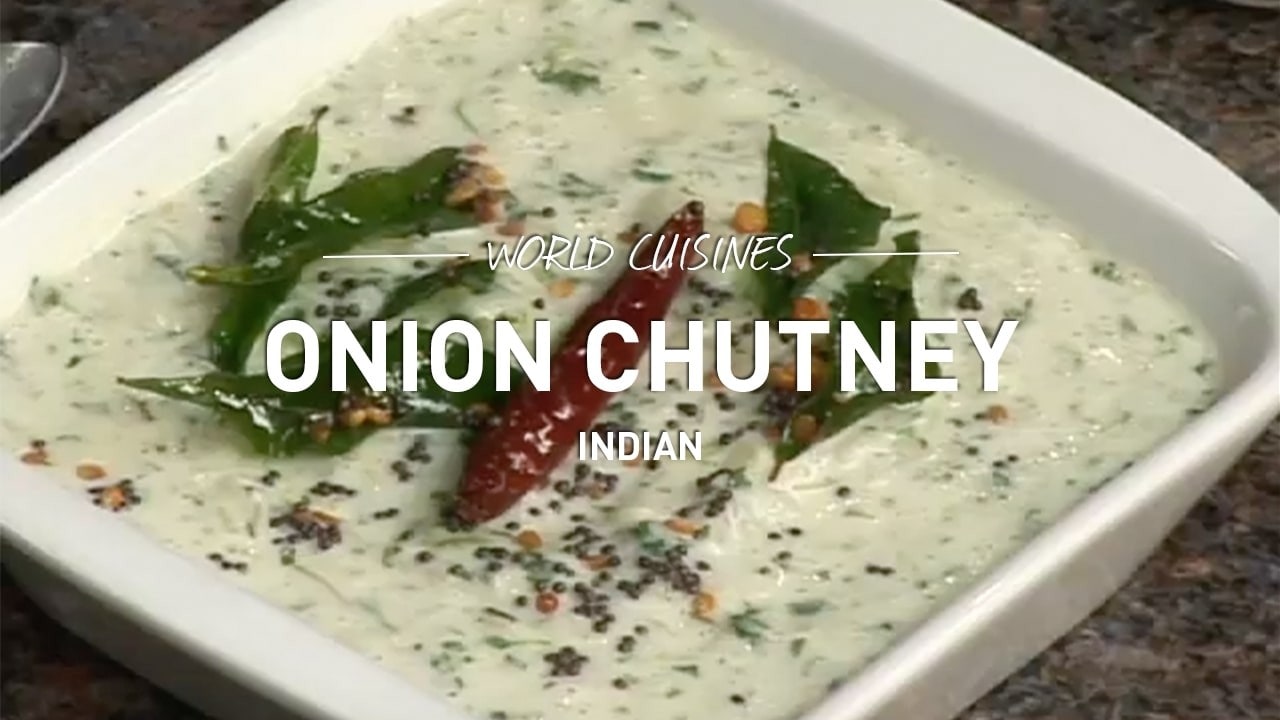 world cuisines onion chutney indian